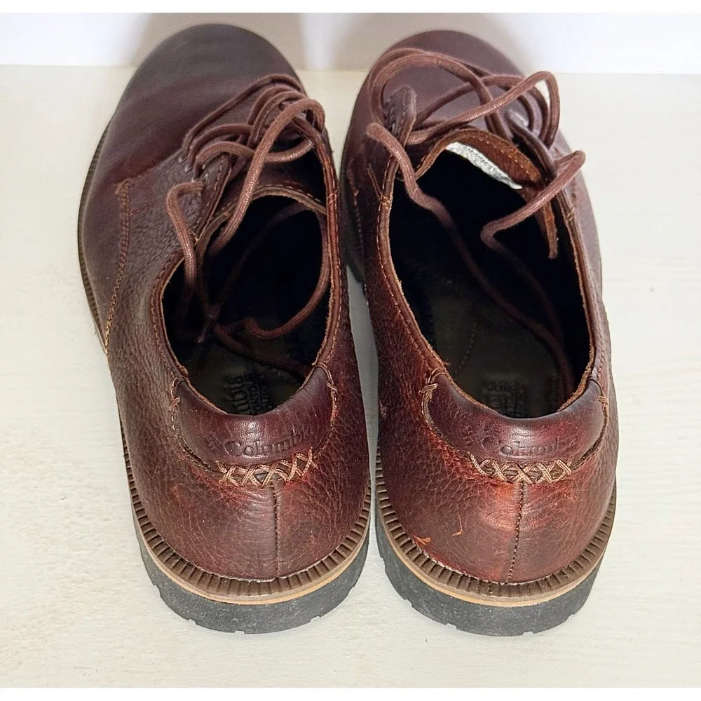 Columbia Men's Omni Grip Leather Oxford/walking Shoes. New In Size 9